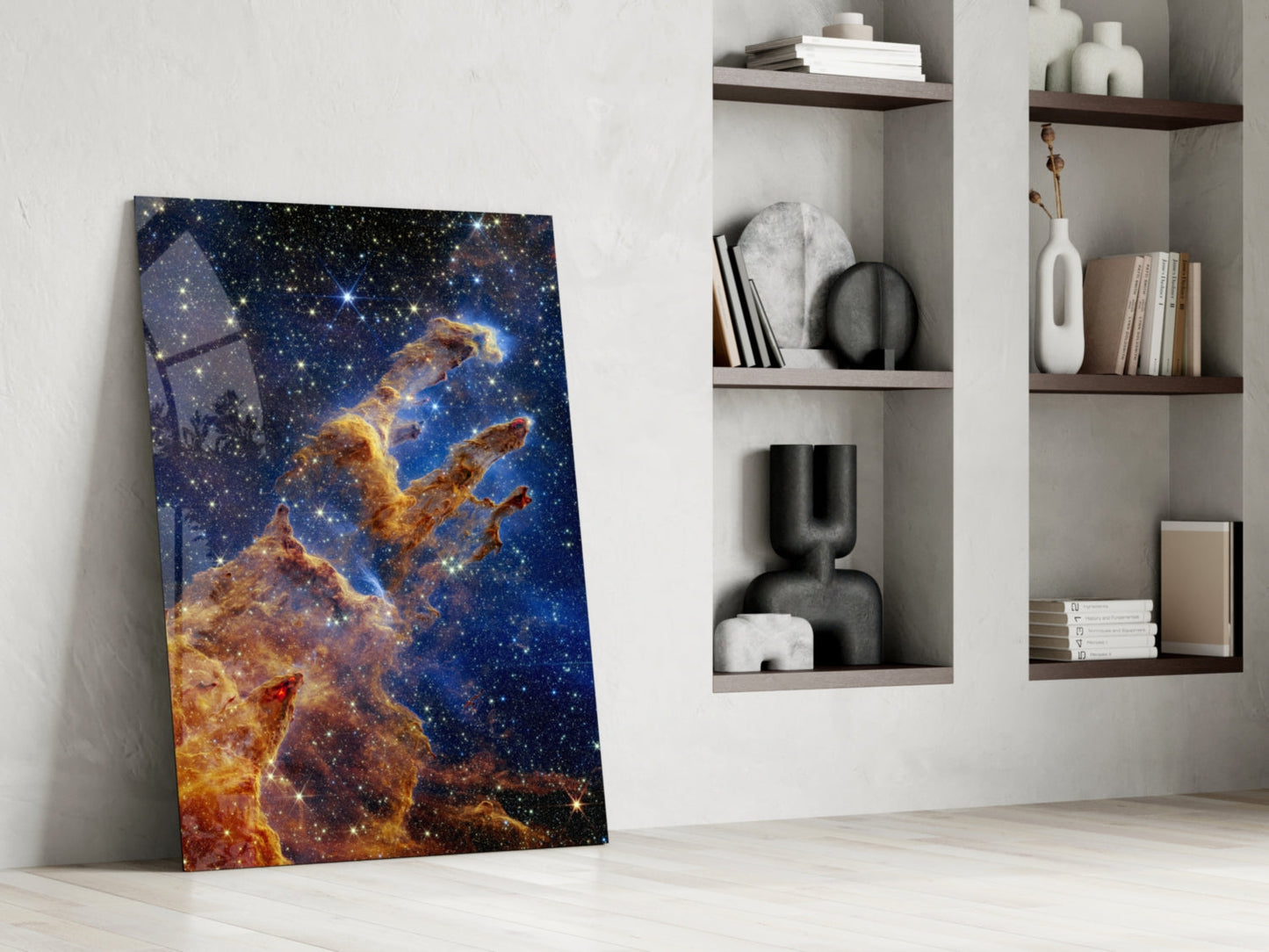Pillars of Creation Nebula Glass Wall Art