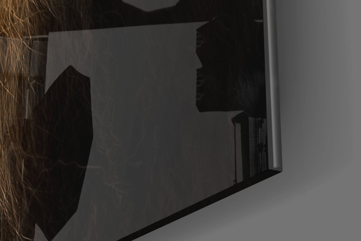 Majestic Windswept Mane Lion Glass Wall Art