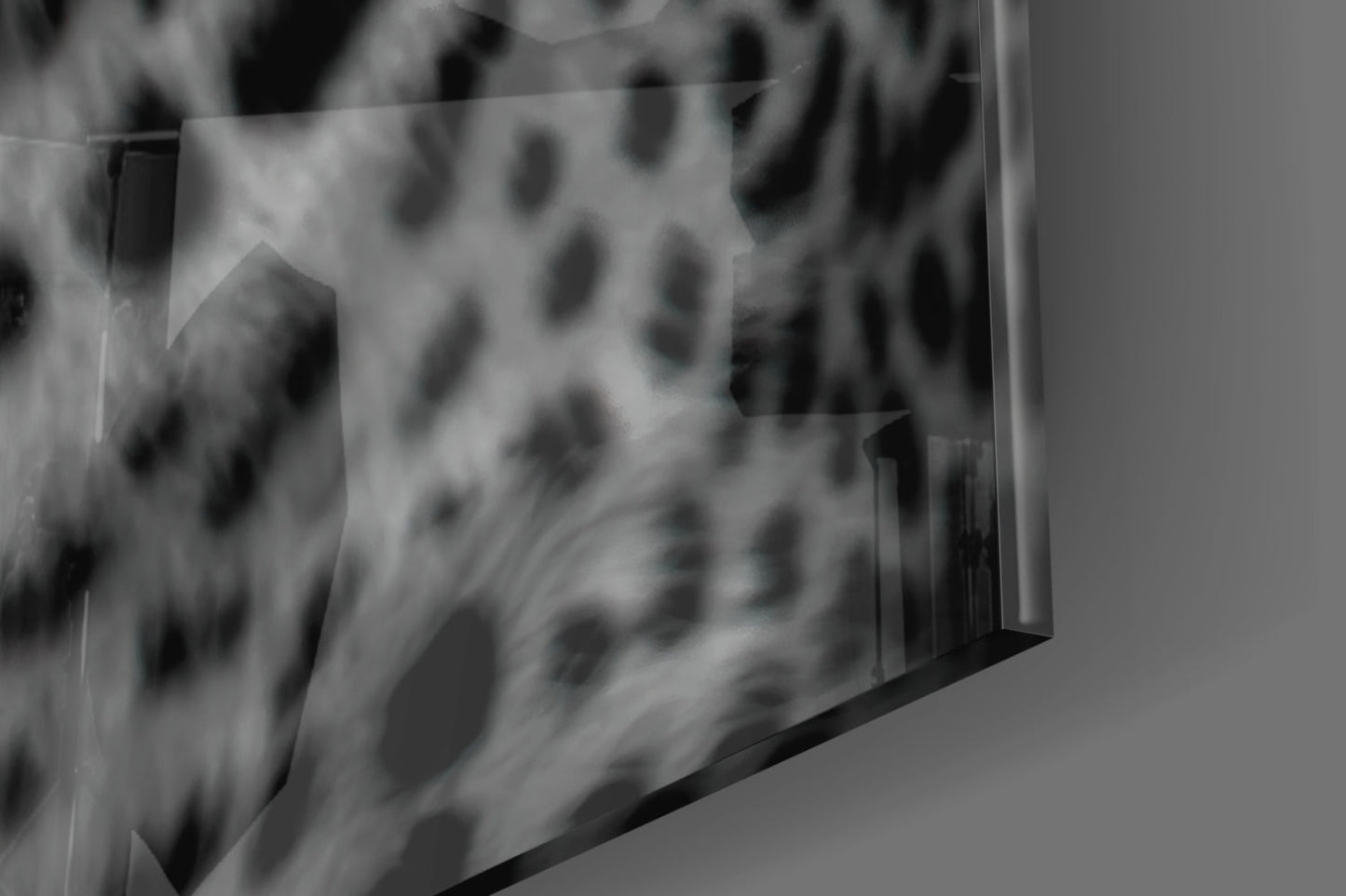Bold Stare Leopard Portrait Glass Wall Art