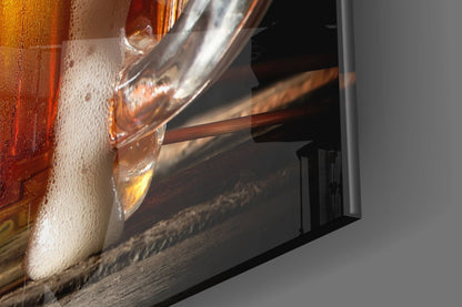 Frothy Mug And Wheat Ears Beer Glass Wall Art