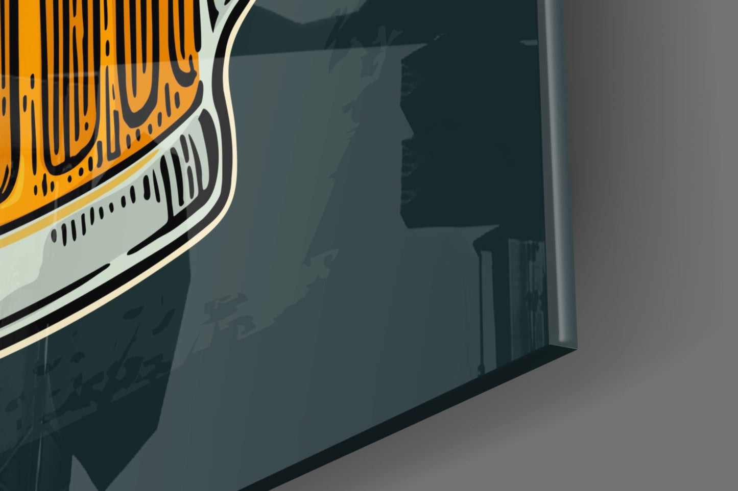Two Beer Or Not Two Beer Pub Quote Glass Wall Art
