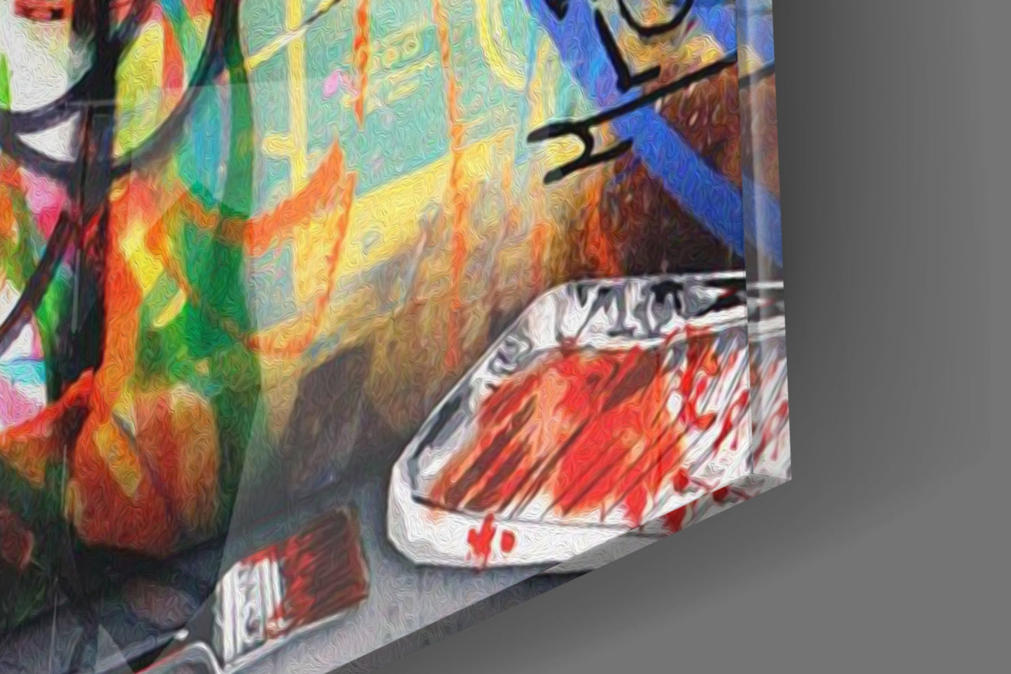 Love is the Answer Street Art Glass Wall Art