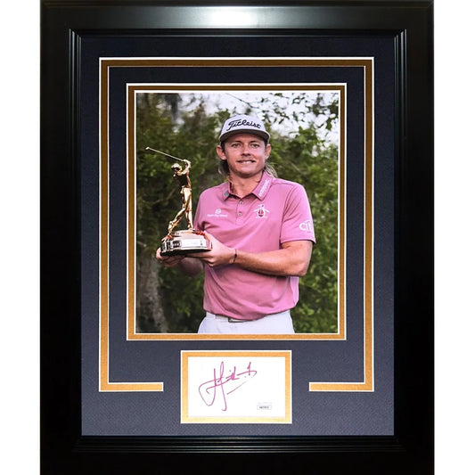 Autographed TPC Trophy Signature Series Frame with Xander Schauffele Photo