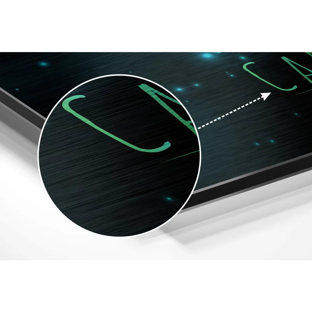 glass wall art Cancer Brushed Aluminium Dibond Wall Art