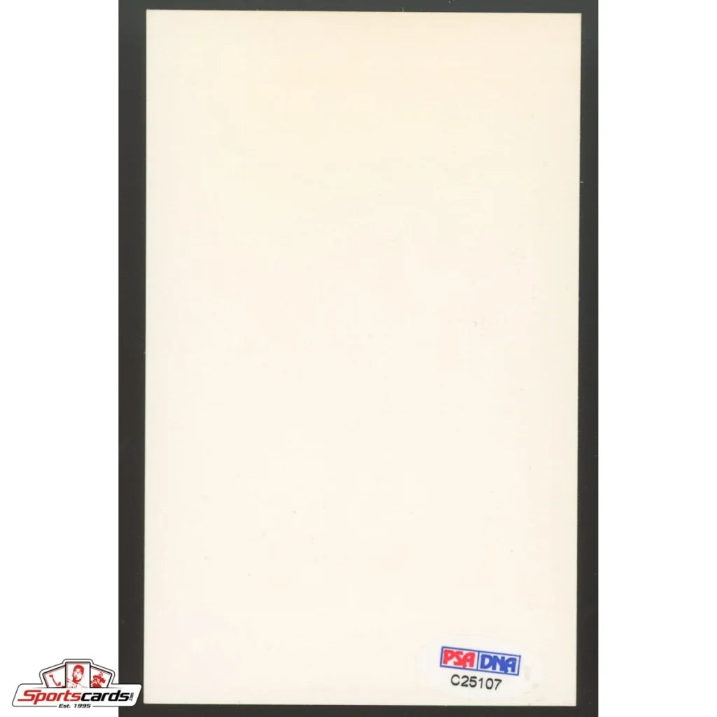 Carl Hubbell reprint exhibit card in black bordered white holder with red blue logo