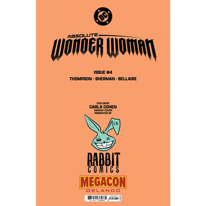 Carla Cohen MegaCon foil variant Absolute Wonder Woman comic cover