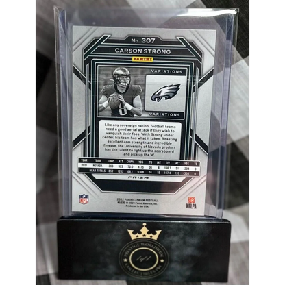 2015 Panini Carson Wentz rookie card #307 in case from Prestige Worldwide Collectibles