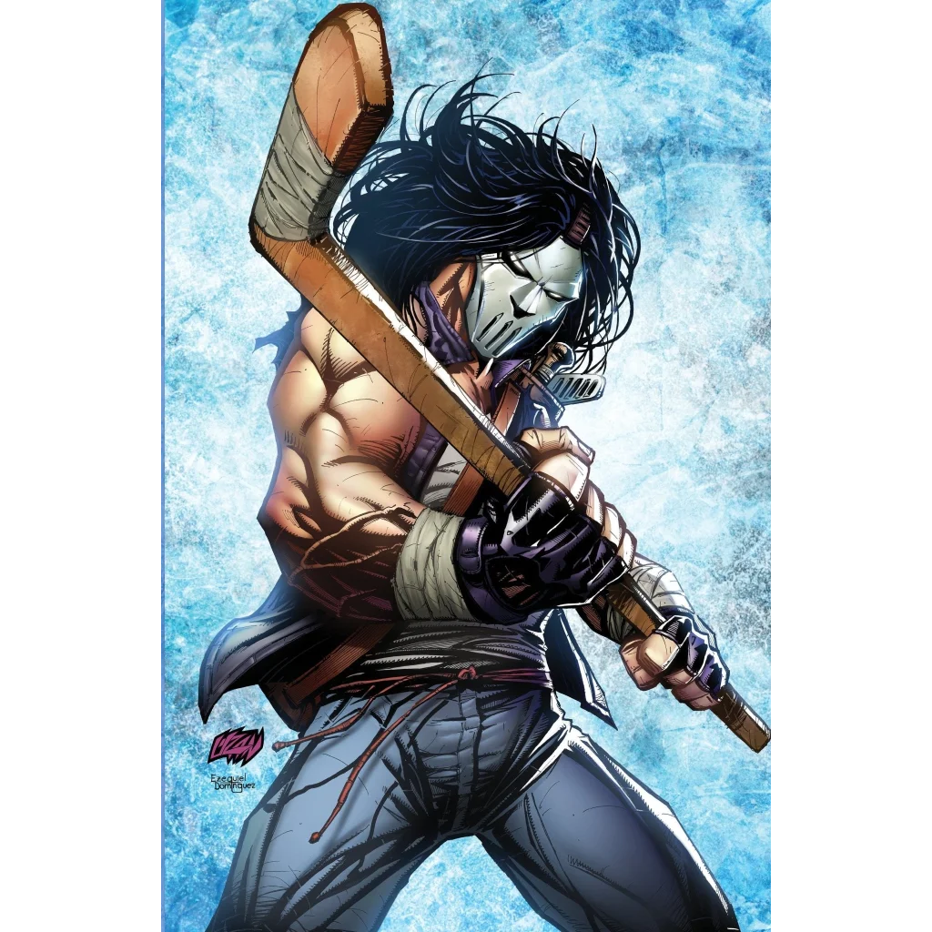 Casey Jones Teenage Mutant Ninja Turtles comic character with hockey mask and stick
