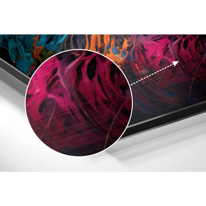 Vibrant Abstract Art on Brushed Aluminium Dibond | Modern Wall Art Decor | vintageantiquesgifts.com