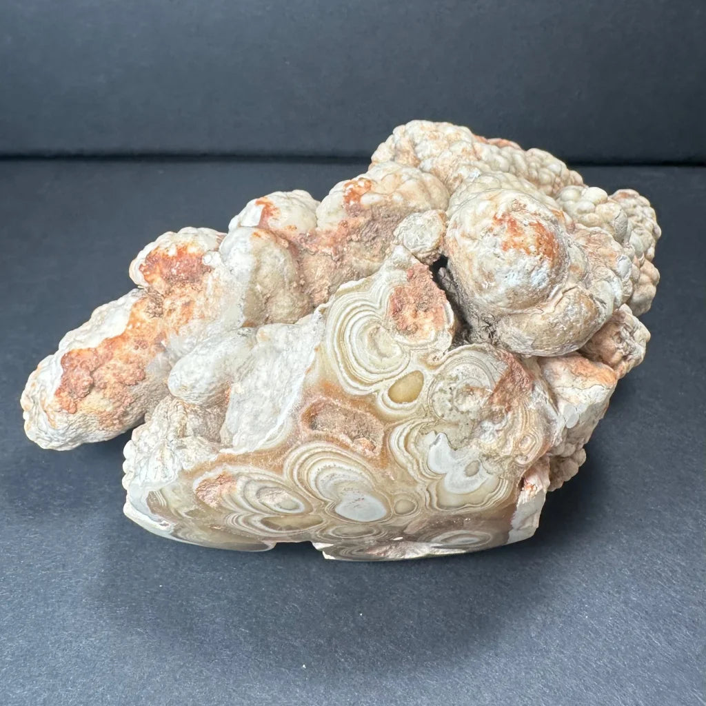 Vintage cave onyx stalactite from Kokoweef Cavern, California agate geode