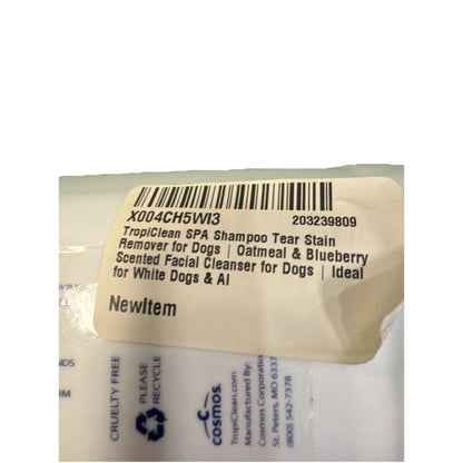 Pet Facial Scrub Gentle Dog Cat Tear Strain Remover Oatmeal Blueberry Formula