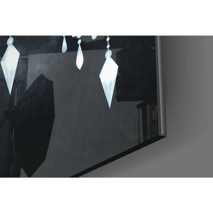 Modern black canvas wall art set with celestial moon dreamcatcher and stars