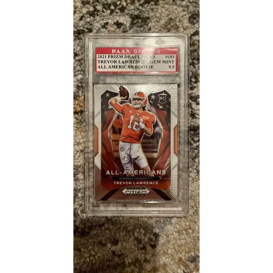 Trevor Lawrence card 2021 Panini Prizm All-American Rookie football card
