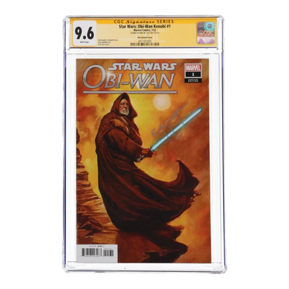 CGC 9.6 Marvel comic book Star Wars Obi Wan Kenobi signed by artist