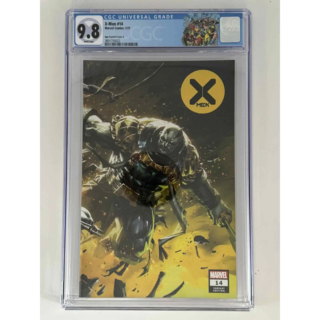 CGC 9.8 blue label X-Men 14 Kael Ngu variant with Black Panther action