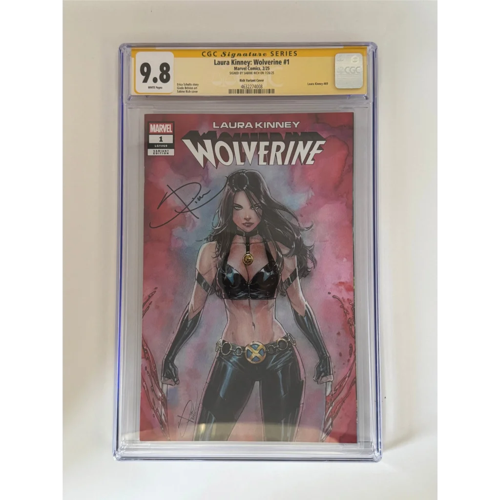 CGC 9.8 yellow label Laura Kinney Wolverine signed by Sabine Rich