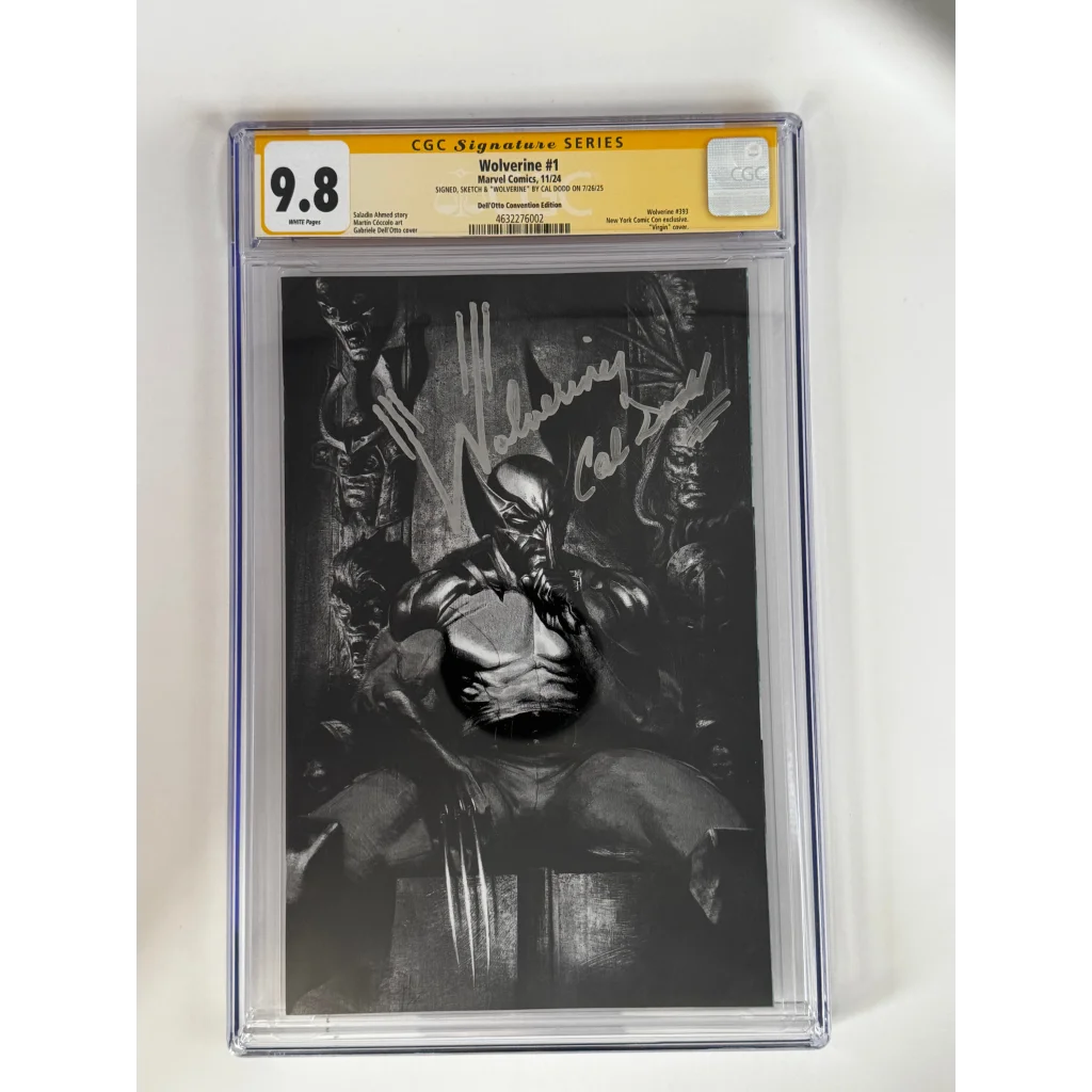 CGC 9.8 yellow label Wolverine #1 signed by Cal Dodd in case