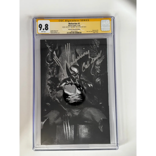 CGC 9.8 yellow label Wolverine #1 signed by Cal Dodd in case