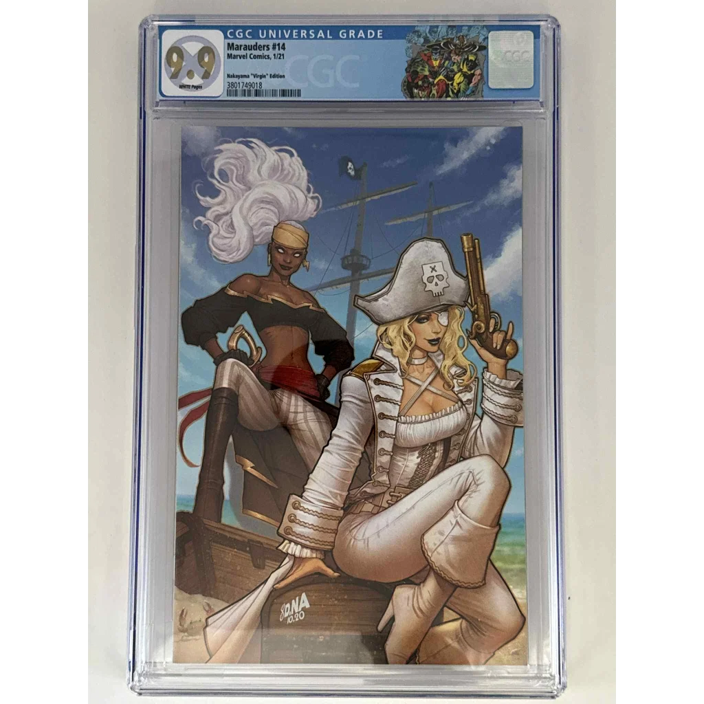 CGC 9.9 blue label exclusive virgin Marauders 14 pirate cover