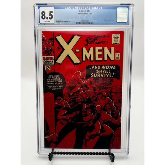 CGC blue label X-Men 17 comic graded 8.5 VF+ with dynamic action art