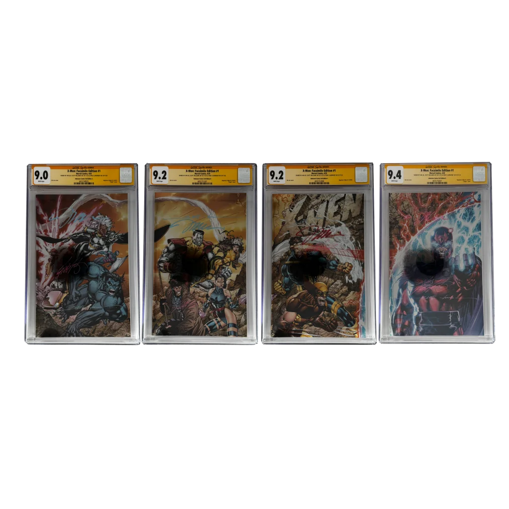 CGC graded X-Men facsimile edition comics with Jim Lee cover art