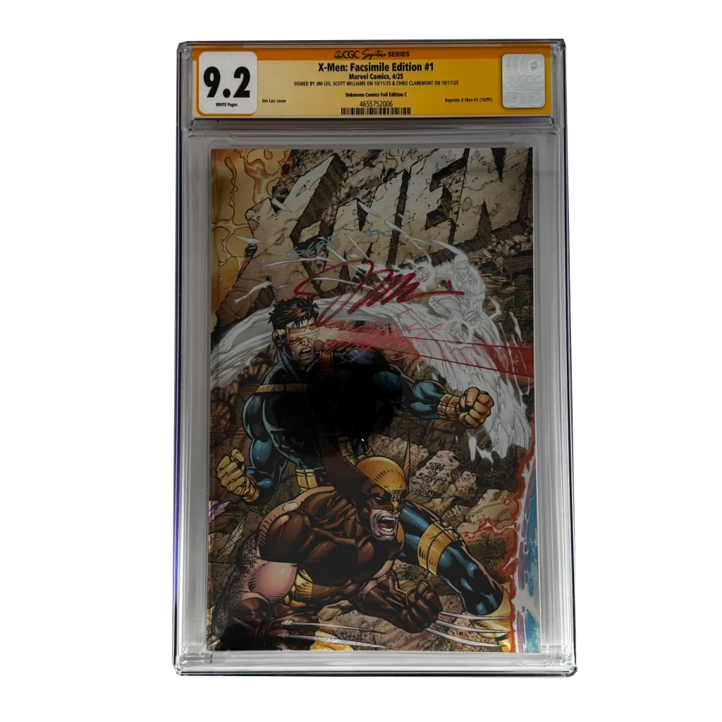 Signed Jim Lee X-Men Facsimile Edition #1 CGC Graded Slab