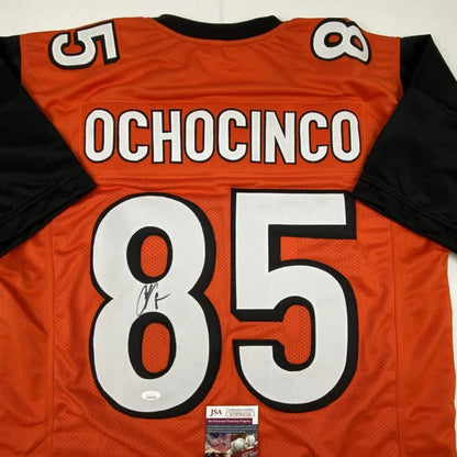 Autographed Chad Ochocinco #85 Cincinnati Bengals custom jersey from professional sports league