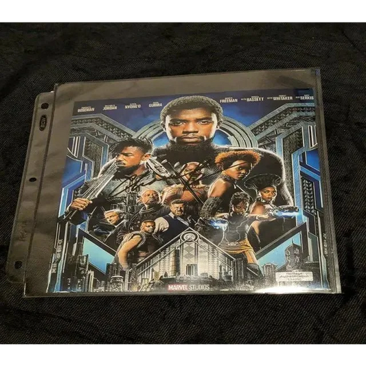 Black Panther autographed poster in protective sleeve from Chadwick Boseman Black Panther collection