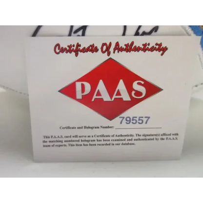 Certificate of Authenticity with unique serial for Chargers Signed Autographed Logo Football