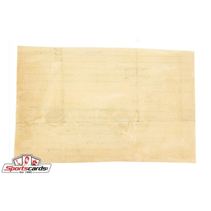 Charles Comiskey typed letter with JSA LOA in beige card holder
