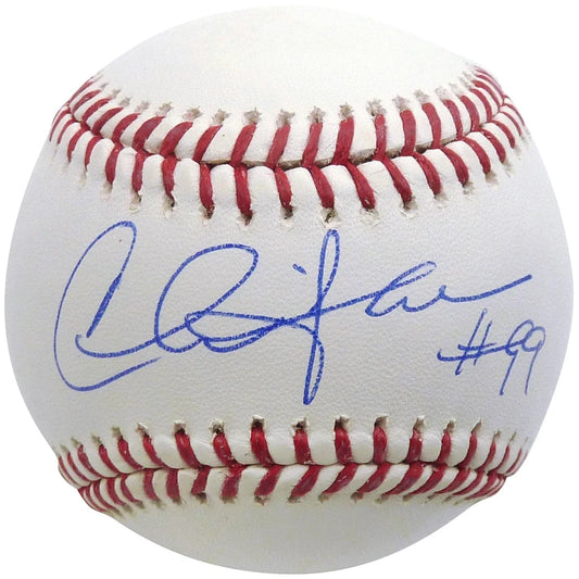 Charlie Sheen autographed MLB baseball with JSA, white with red stitching
