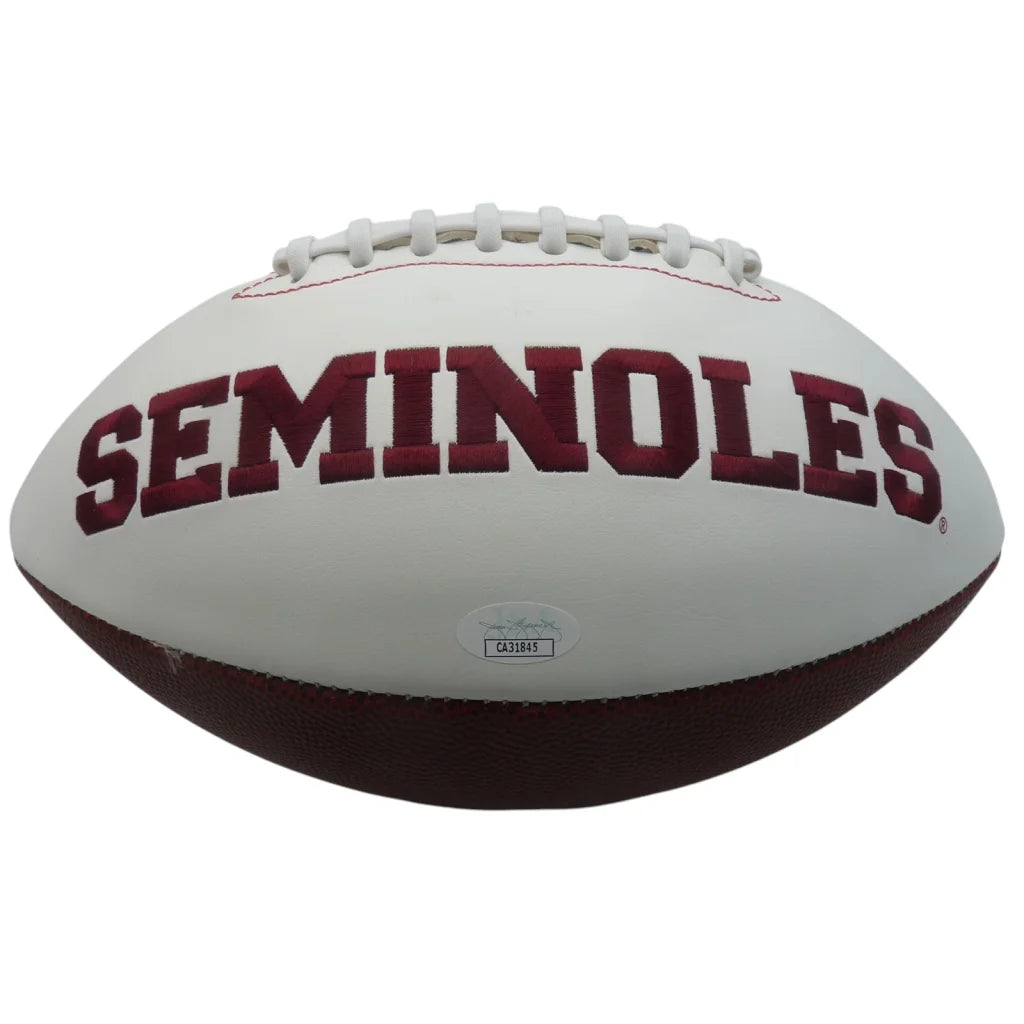 Charlie Ward autographed Florida State Seminoles football