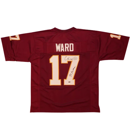 Charlie Ward autographed FSU Florida State maroon jersey #17 Ward