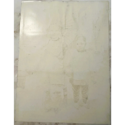 Faded vintage photograph of Chinese children on charming Chinese children print