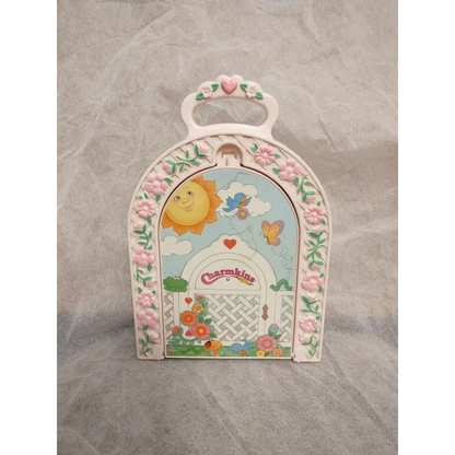 Vintage Charmkins Case Garden Jewelry Box with Charmbox Purse from 1983