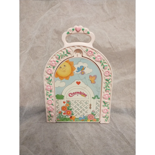 Vintage Charmkins Case Garden Jewelry Box with Charmbox Purse from 1983