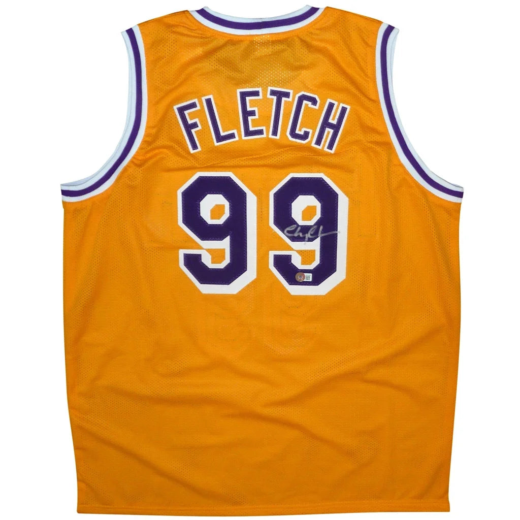Chevy Chase autographed Fletch yellow #99 custom jersey