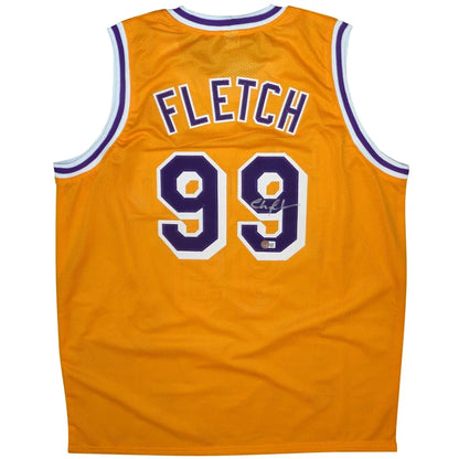 Chevy Chase autographed Fletch yellow #99 custom jersey