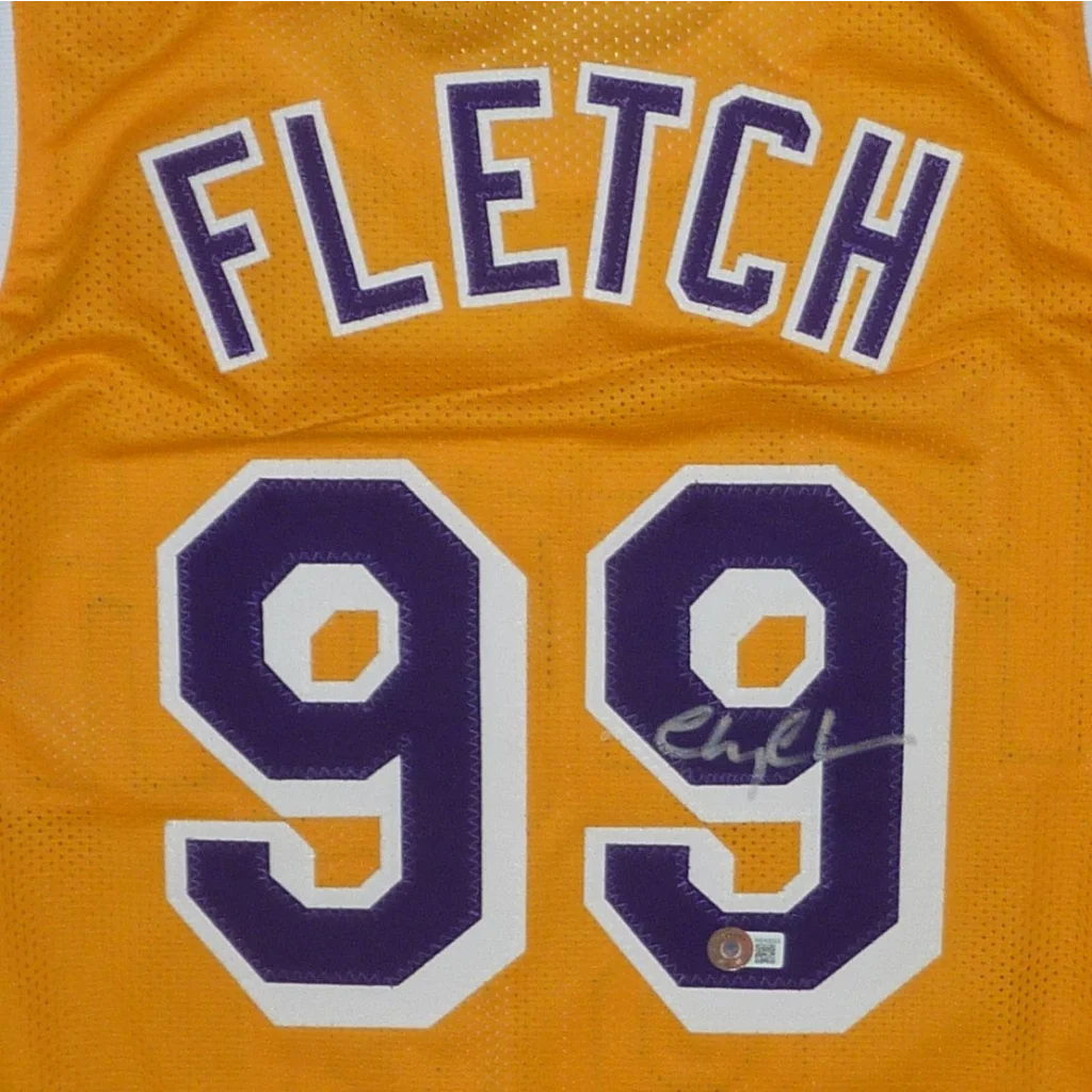 Chevy Chase autographed Fletch yellow #99 custom basketball jersey