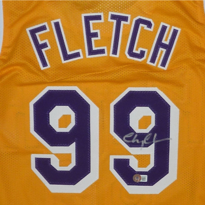 Chevy Chase autographed Fletch yellow #99 custom basketball jersey
