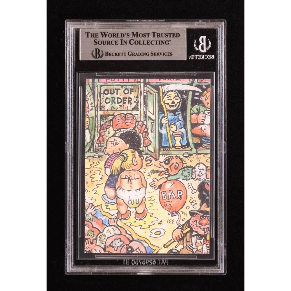 A graded Chevy Chase Garbage Pail Kids trading card with BGS authentication