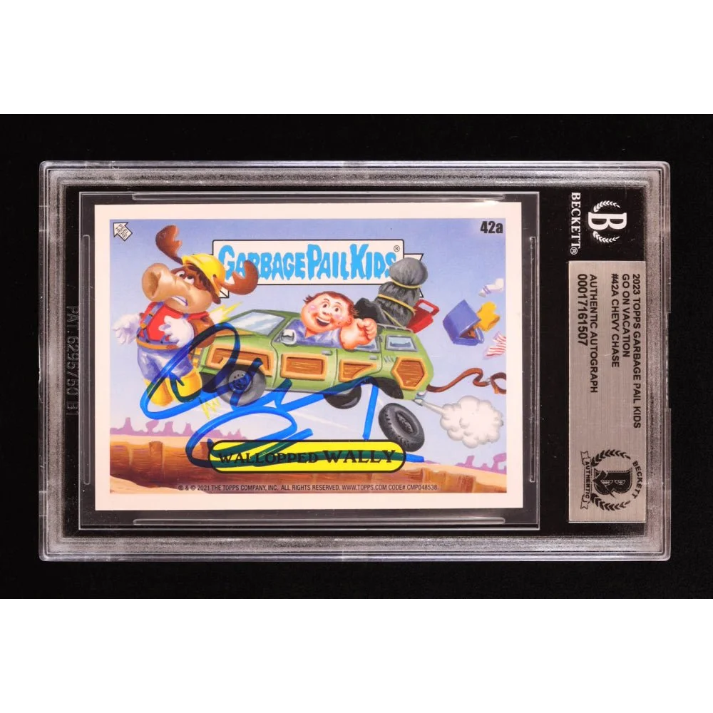 Chevy Chase signed Garbage Pail Kids card BGS authenticated and graded for collectors