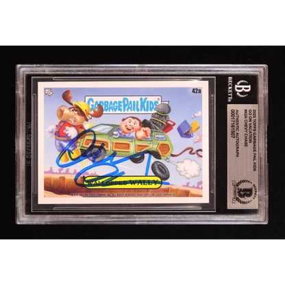 Chevy Chase signed Garbage Pail Kids card BGS authenticated and graded for collectors