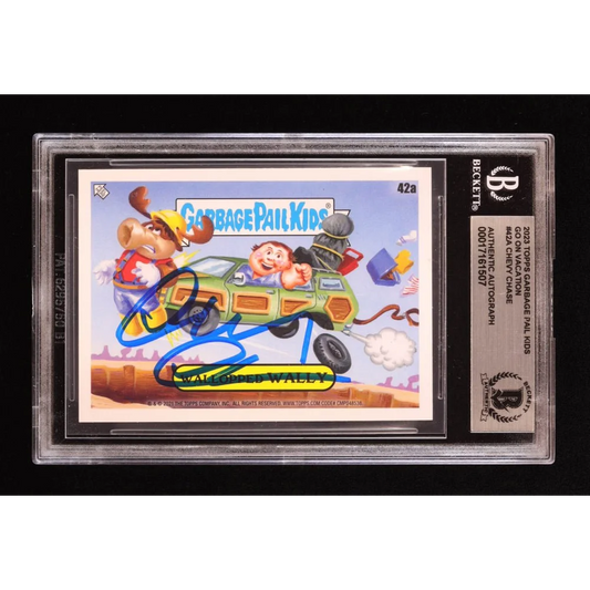 Chevy Chase signed Garbage Pail Kids card BGS authenticated and graded for collectors