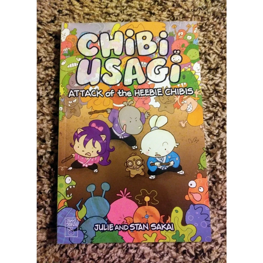 Chibi Usagi takes on Heebie Chibis in epic comic battle cover