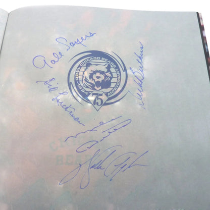 Chicago Bears autographed book with Walter Payton signatures