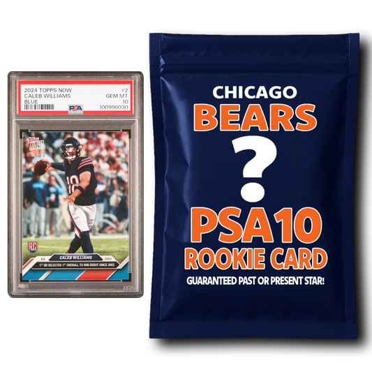Chicago Bears PSA 10 Graded Rookie Card Mystery Pack | Hall of Fame Sports Memorabilia | vintageantiquesgifts.com