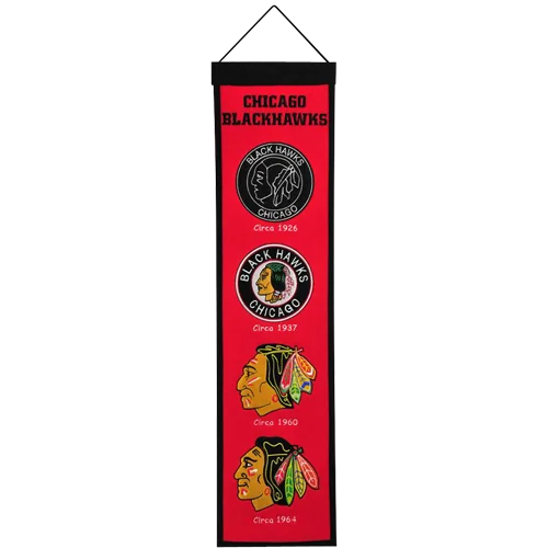 Chicago Blackhawks heritage banner celebrating team legacy