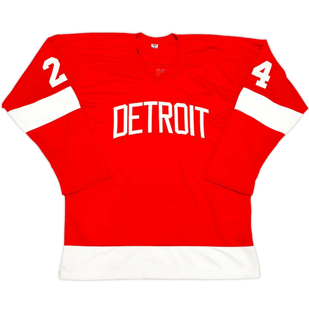 Chris Chelios autographed red Detroit Red Wings #24 jersey