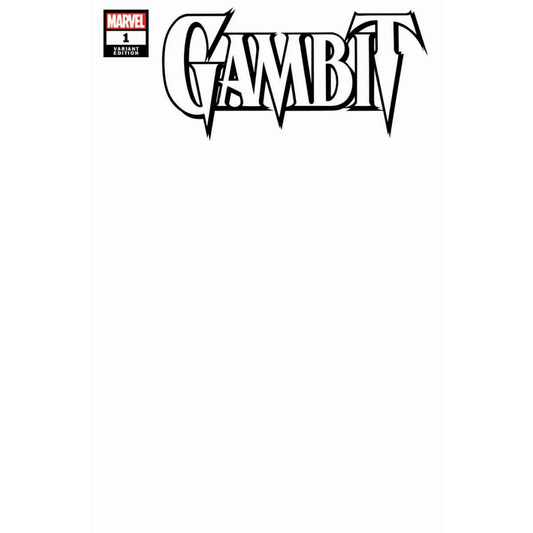 Blank variant comic book cover for Gambit #1 featuring Chris Claremont’s new adventures